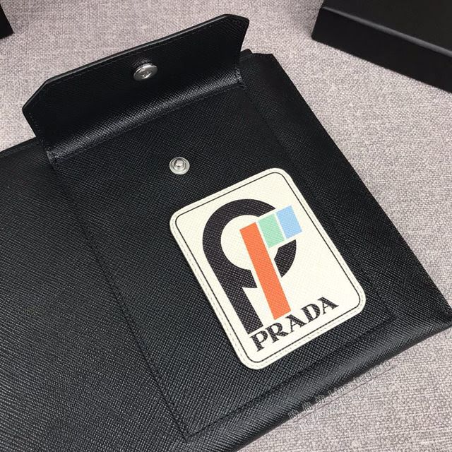 prada手包 普拉達十字紋牛皮手拿包 2NG005 PRADA限量版最新摩登態度系列手包  pyd2264